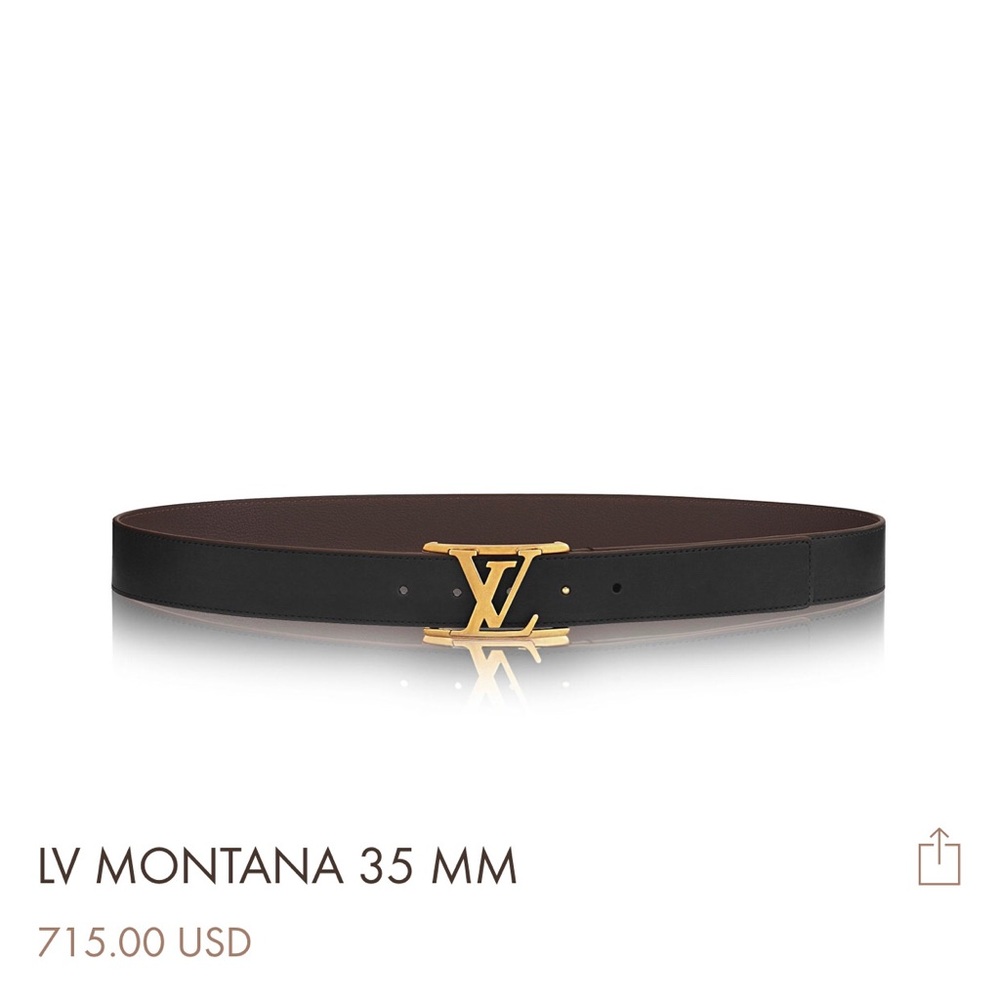 Louis Vuitton Montana men’s belt.